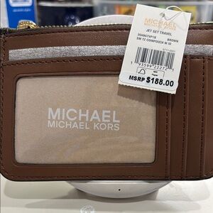 Michael Kors Brown Travel Wallet